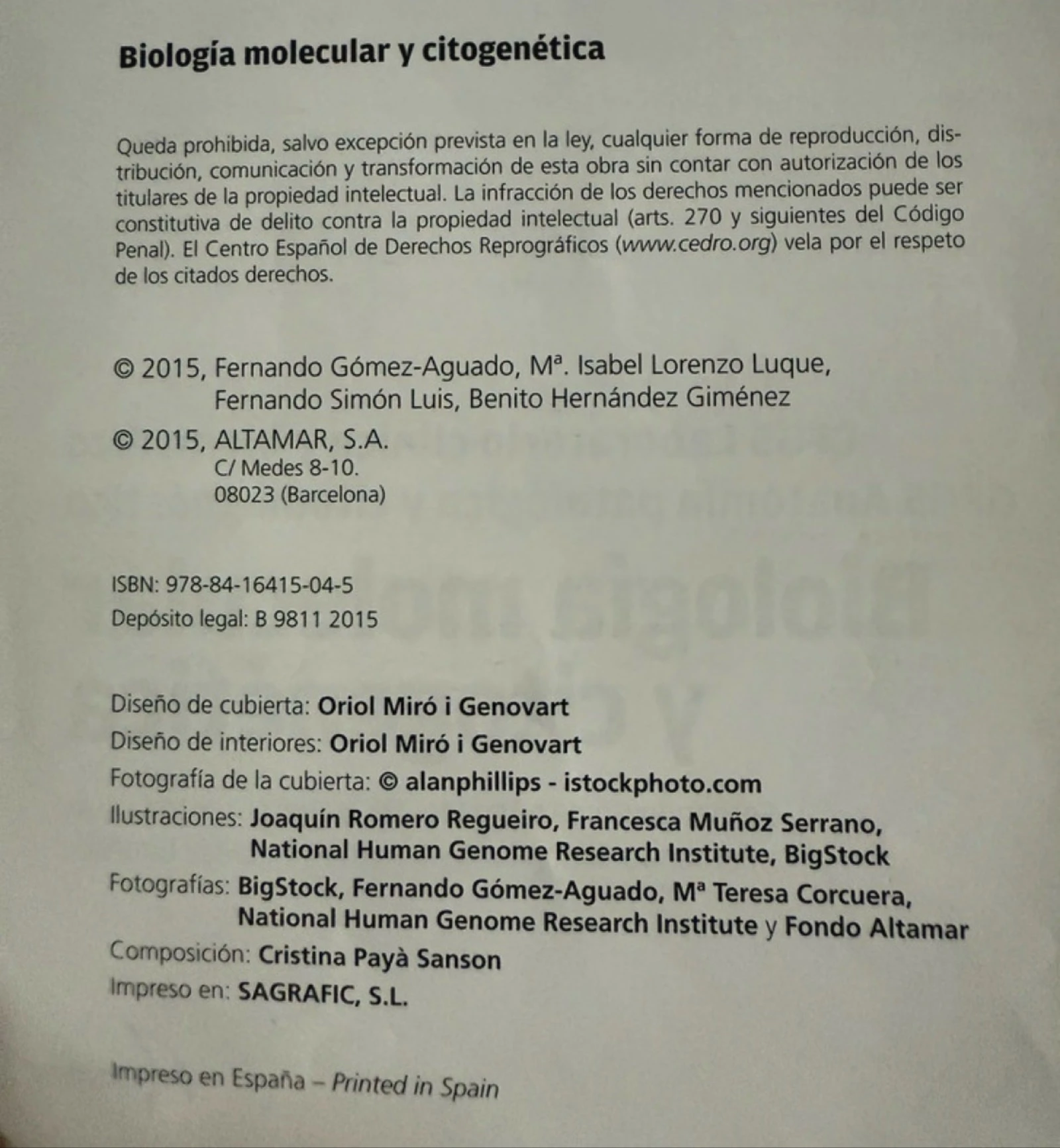 Biología molecular y citogenética – photo 3
